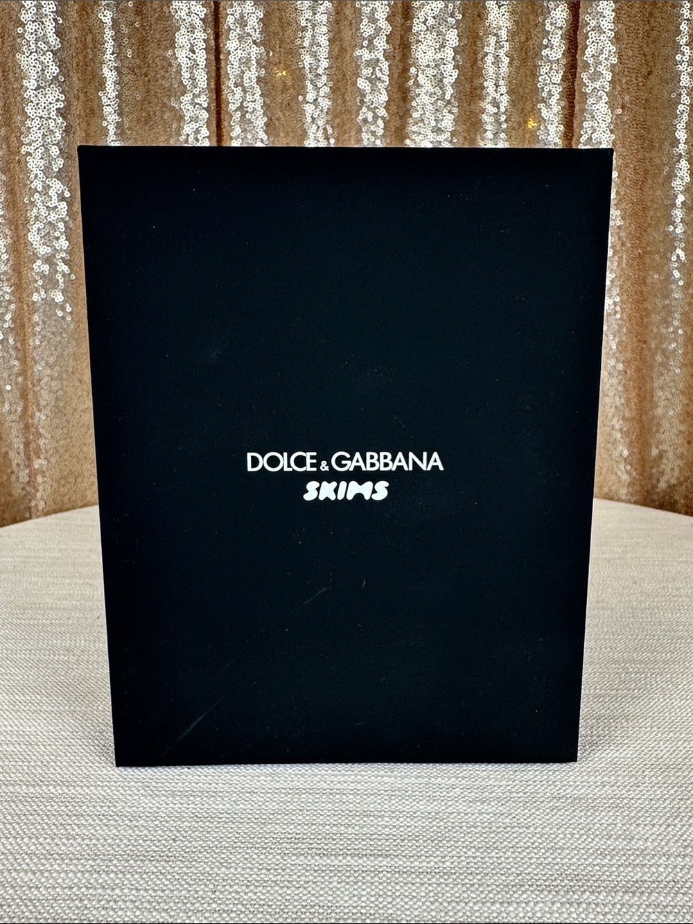 Dolce & Gabbana x SKIMS Satin High-Waisted Brief Onyx S NIB